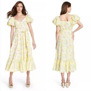 Loveshackfancy x Target Ines Yellow Puff Sleeve Dress